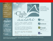 Tablet Screenshot of clubautori.it